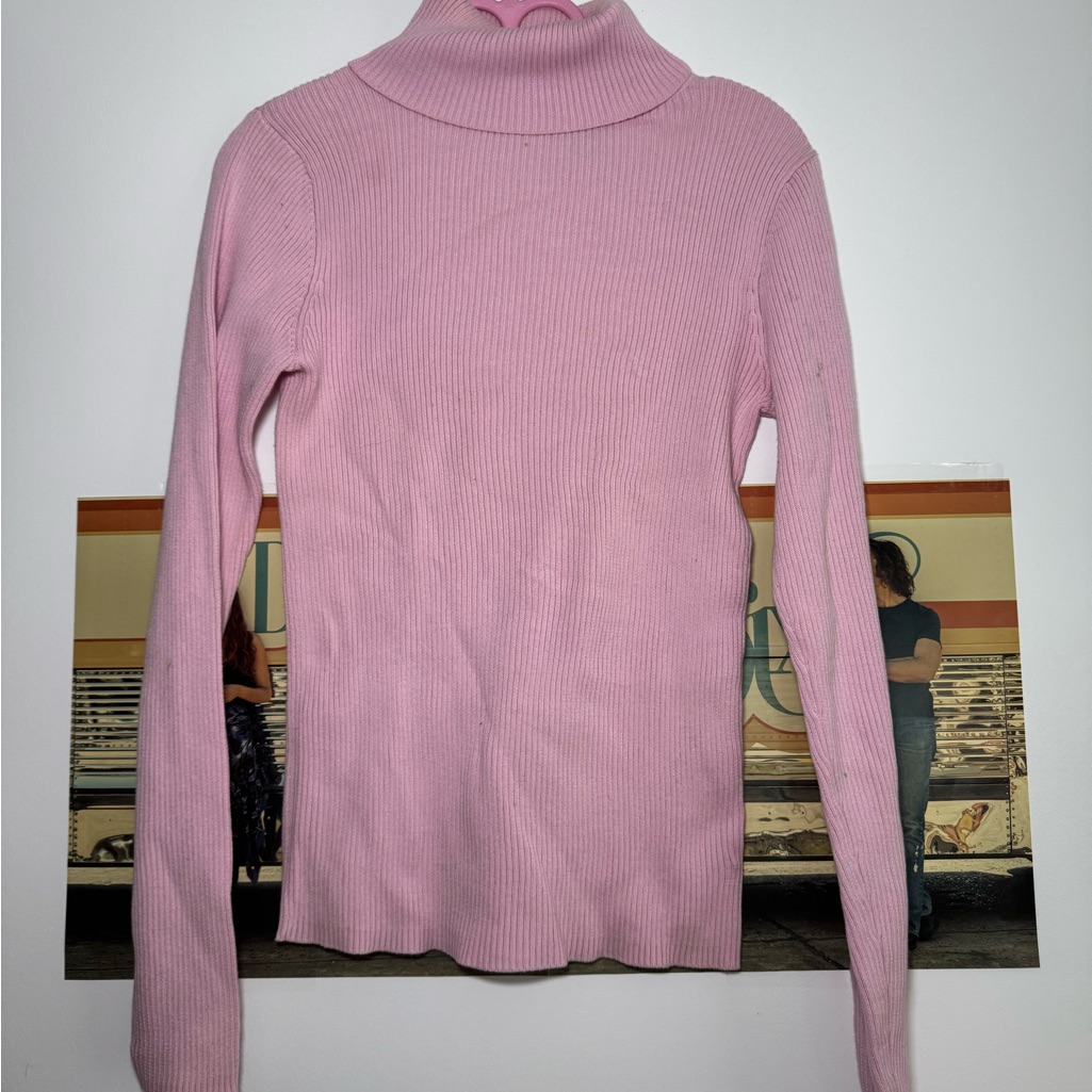 Pink Turtleneck Sweater, Sized M